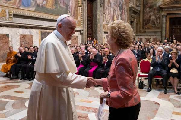 The Vatican International Conference is one of the signature CAPP events. Here, Pope Francis addresses CAPP and greets President Anna Maria.