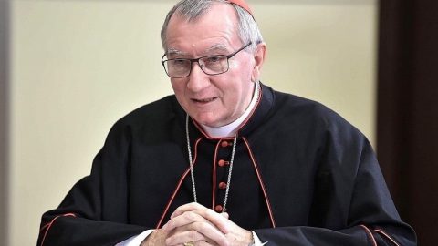 Cardinal Parolin, Vatican Secretary of State, attends one of the CAPP events.