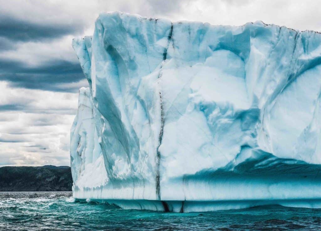 A large iceberg, a frequent representation of the dangers of climate change