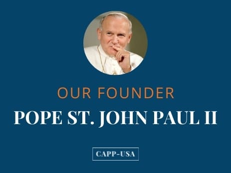 An infographic on the accomplishments of CAPP's saintly founder.