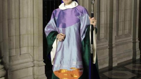 Katharine Schori is an Episcopal church bishop. The Catholic Church rejects women's ordination, while the Anglican tradition, begun by King Henry, does.